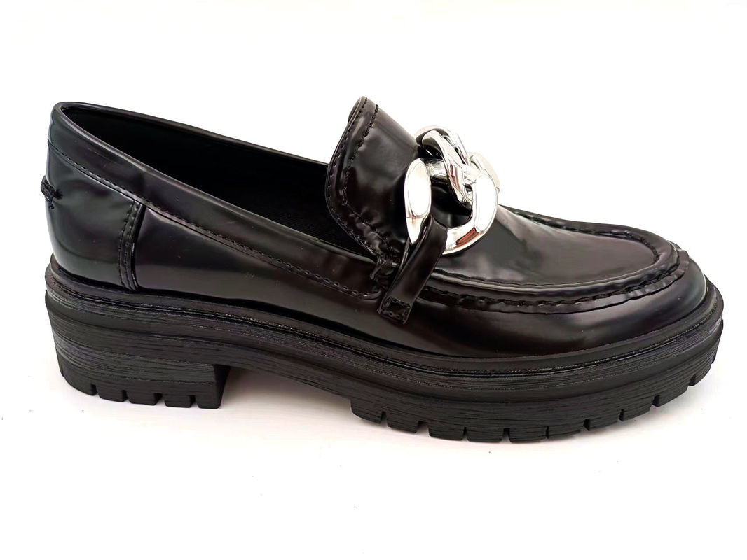 Specjalistyczne kobiece kręte buty z płaskimi obcasami z skórzaną górą