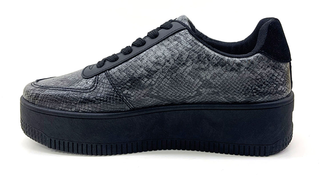 Modne damskie buty platformy casual z czarnym białym czerwonym kolorem