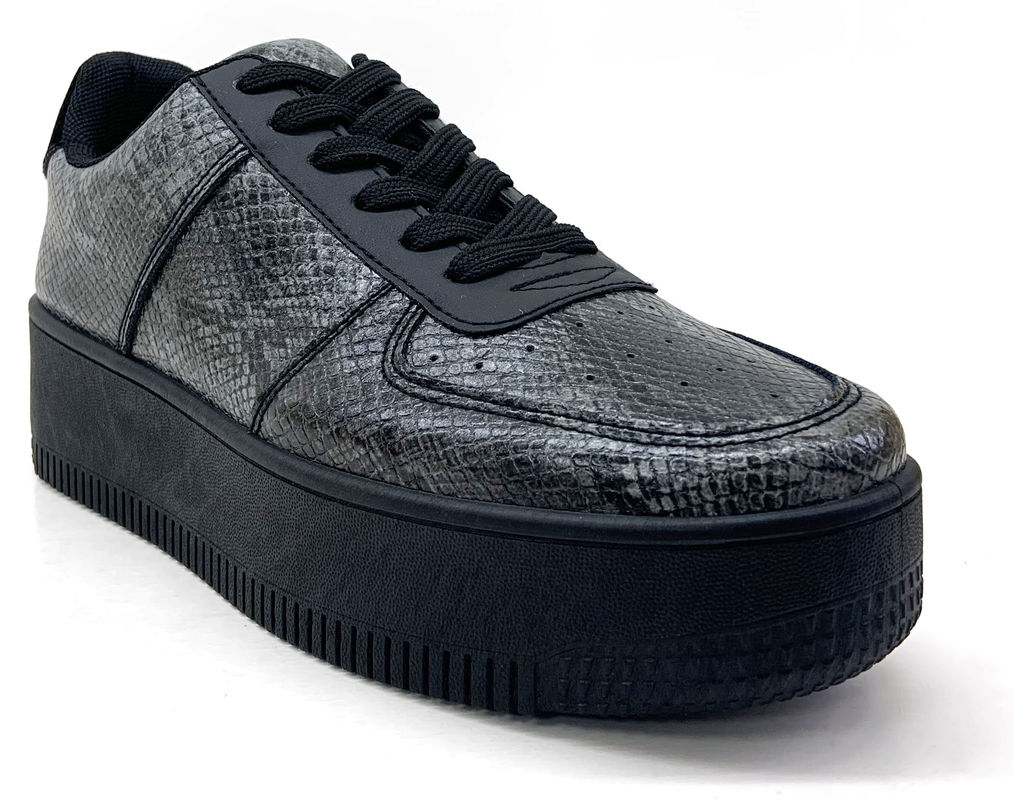 Modne damskie buty platformy casual z czarnym białym czerwonym kolorem