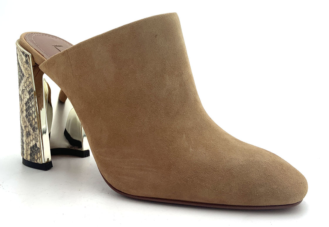 Elegantny zamknięty palec kobiet Mule Heels Gumowa podeszwa Stylowy design do noszenia formalnego