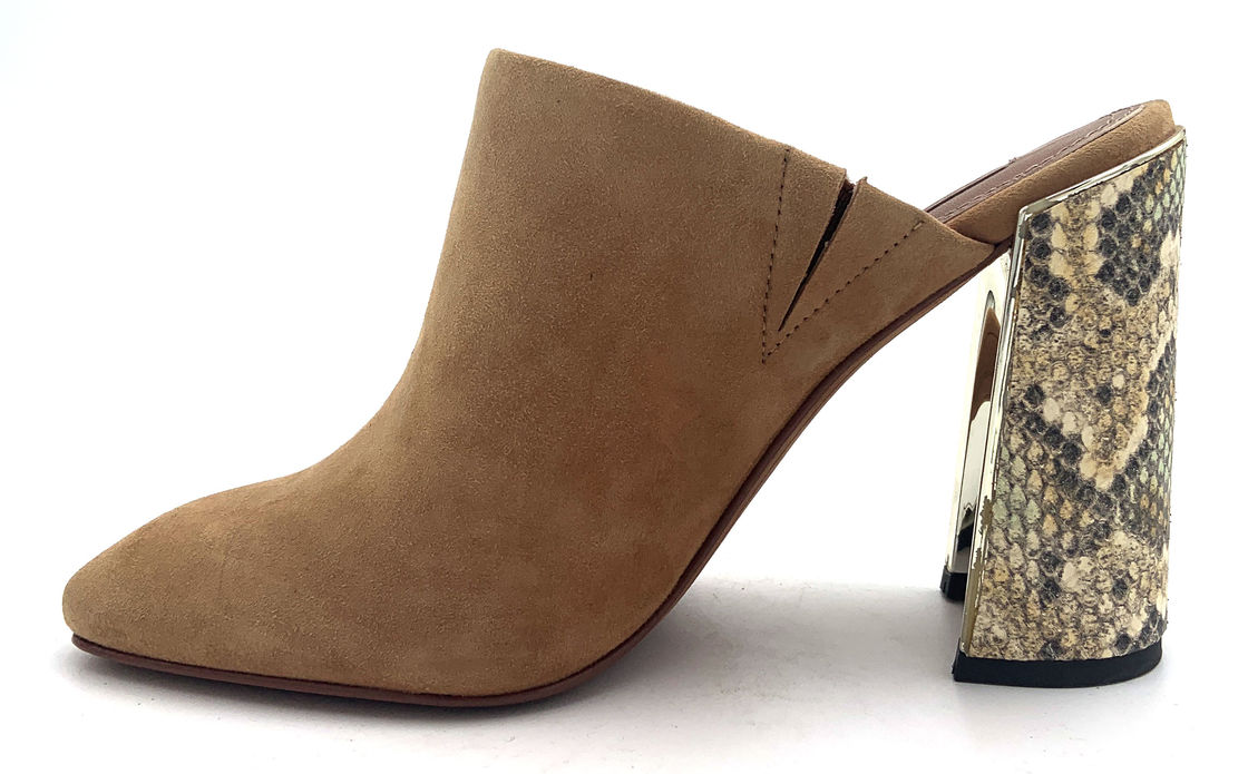 Elegantny zamknięty palec kobiet Mule Heels Gumowa podeszwa Stylowy design do noszenia formalnego