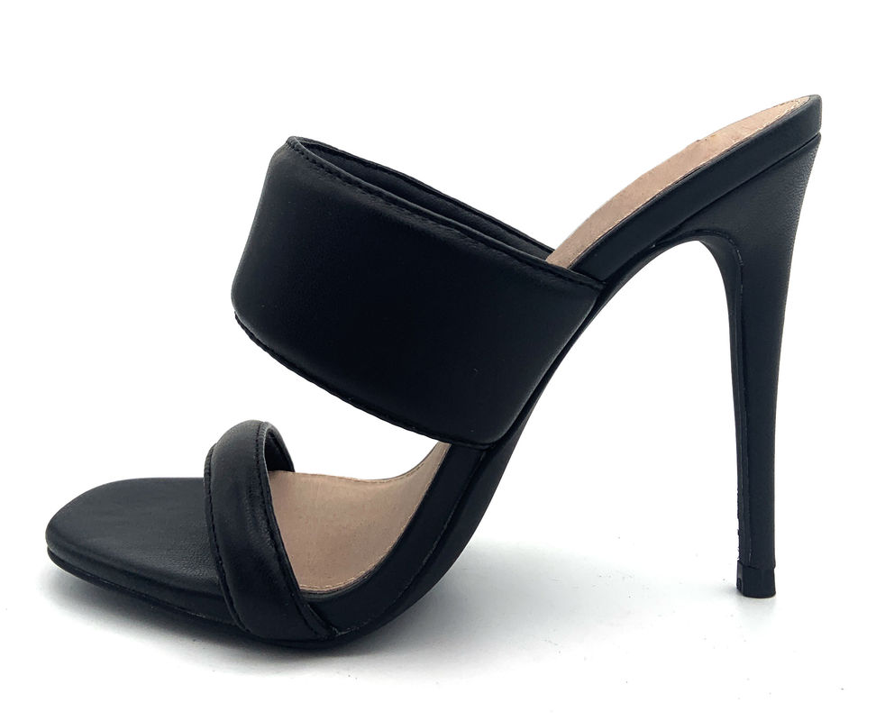 Kobiety bez pleców Mule Heels With Block Heel Stiletto Heel Type